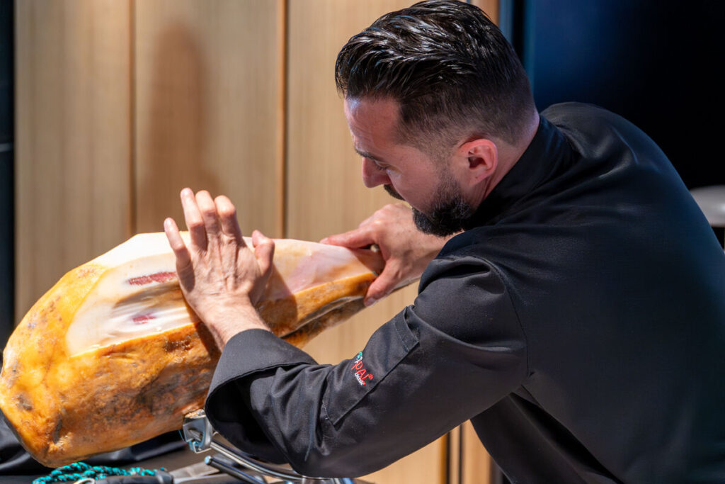 Live carving at a private event