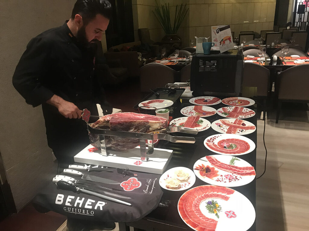 Event in China, tasting table